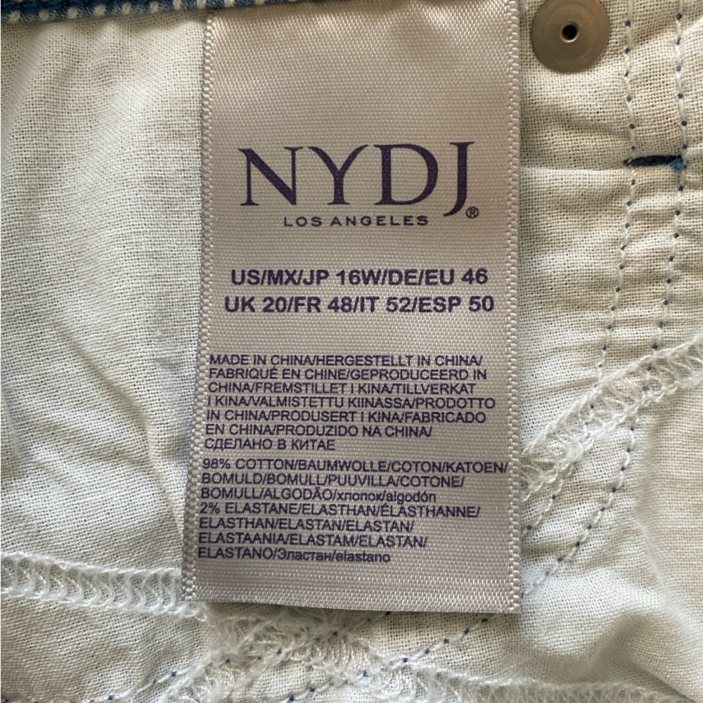 NYDJ Trella 5 Pocket Striped Denim Skirt - Picture 11 of 16